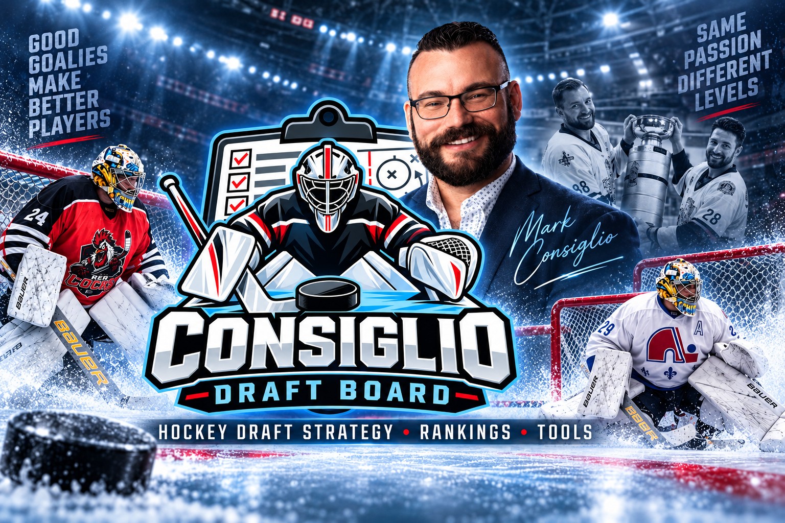 Consiglio Draft Board hockey graphic